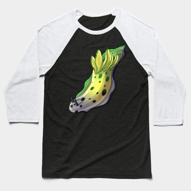 Aromantic Nudibranch Baseball T-Shirt by candychameleon